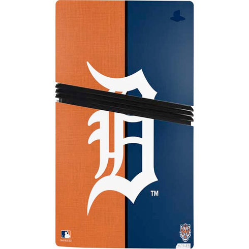 MLB Detroit Tigers Split PS5 Pro Console Skin