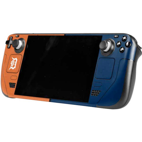 MLB Detroit Tigers Split Steam Deck Handheld Gaming Computer OLED Skin