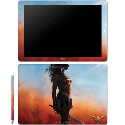 DC Comics Wonder Woman Movie Poster Stance Pose Galaxy Book 12in Skin