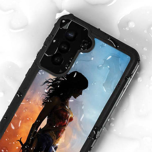 DC Comics Wonder Woman Movie Poster Stance Pose Galaxy S24 Plus Waterproof Case