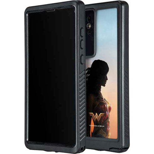 DC Comics Wonder Woman Movie Poster Stance Pose Galaxy S24 Ultra Waterproof Case