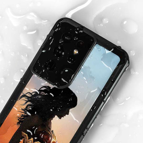 DC Comics Wonder Woman Movie Poster Stance Pose Galaxy S24 Ultra Waterproof Case