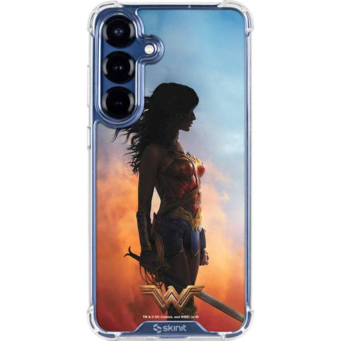 DC Comics Wonder Woman Movie Poster Stance Pose Galaxy S25 Plus Clear Case
