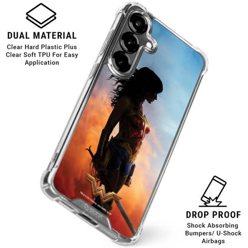 DC Comics Wonder Woman Movie Poster Stance Pose Galaxy S26 Plus Clear Case