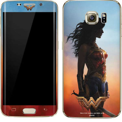 DC Comics Wonder Woman Movie Poster Stance Pose Galaxy S7 Edge Skin