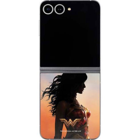 DC Comics Wonder Woman Movie Poster Stance Pose Galaxy Z Flip6 Skin