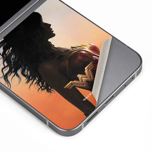 DC Comics Wonder Woman Movie Poster Stance Pose Galaxy Z Flip6 Skin