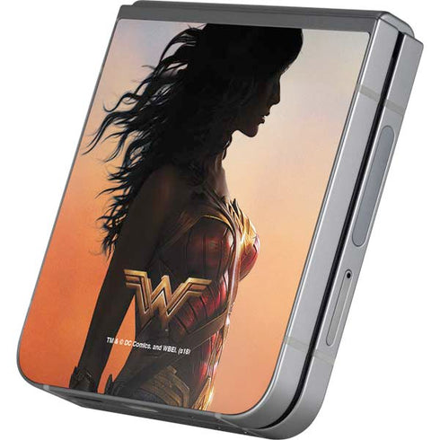 DC Comics Wonder Woman Movie Poster Stance Pose Galaxy Z Flip6 Skin