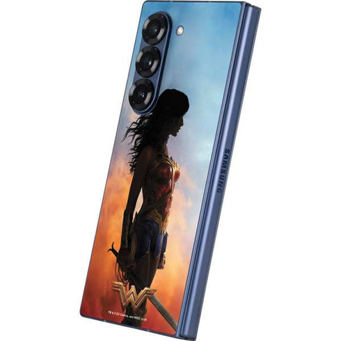 DC Comics Wonder Woman Movie Poster Stance Pose Galaxy Z Fold6 Skin