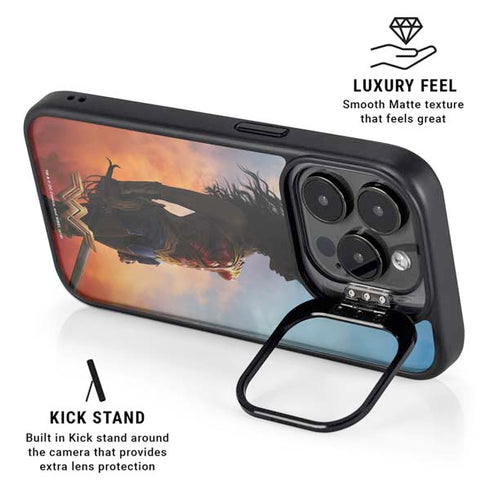 DC Comics Wonder Woman Movie Poster Stance Pose iPhone 14 Pro Kickstand Case