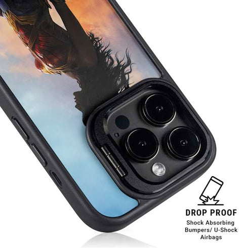 DC Comics Wonder Woman Movie Poster Stance Pose iPhone 14 Pro Kickstand Case