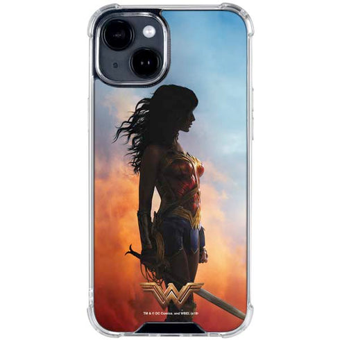 DC Comics Wonder Woman Movie Poster Stance Pose iPhone 15 Clear Case