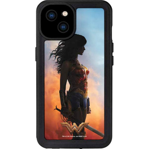 DC Comics Wonder Woman Movie Poster Stance Pose iPhone 15 Plus Waterproof Case