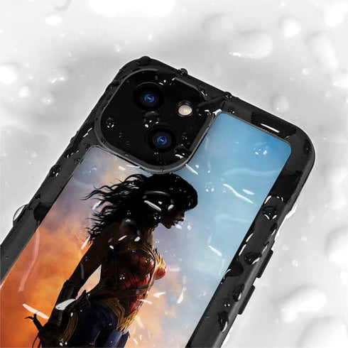 DC Comics Wonder Woman Movie Poster Stance Pose iPhone 15 Plus Waterproof Case