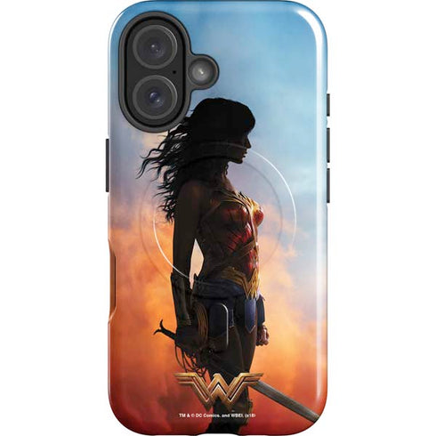 DC Comics Wonder Woman Movie Poster Stance Pose iPhone 16 Plus Magsafe Impact Case
