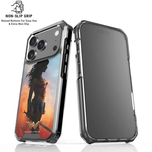 DC Comics Wonder Woman Movie Poster Stance Pose iPhone 18 Pro Clear Case