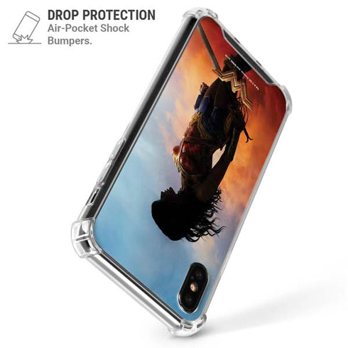 DC Comics Wonder Woman Movie Poster Stance Pose iPhone X/XS Clear Case