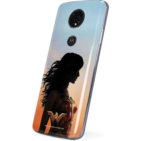 DC Comics Wonder Woman Movie Poster Stance Pose Moto E5 Plus Skin