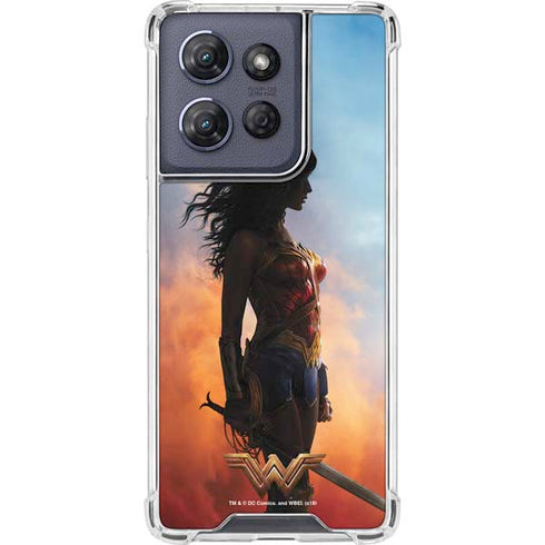 DC Comics Wonder Woman Movie Poster Stance Pose Moto G 5G (2025) Clear Case