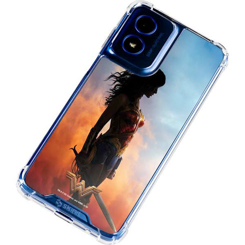 DC Comics Wonder Woman Movie Poster Stance Pose Moto G 5G (2024) Clear Case
