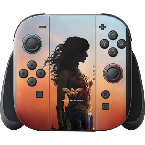 DC Comics Wonder Woman Movie Poster Stance Pose Nintendo Switch 2 (2025) with Joy-Con Skin