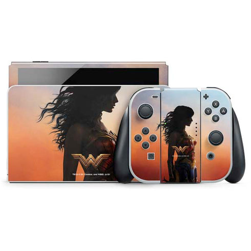 DC Comics Wonder Woman Movie Poster Stance Pose Nintendo Skins