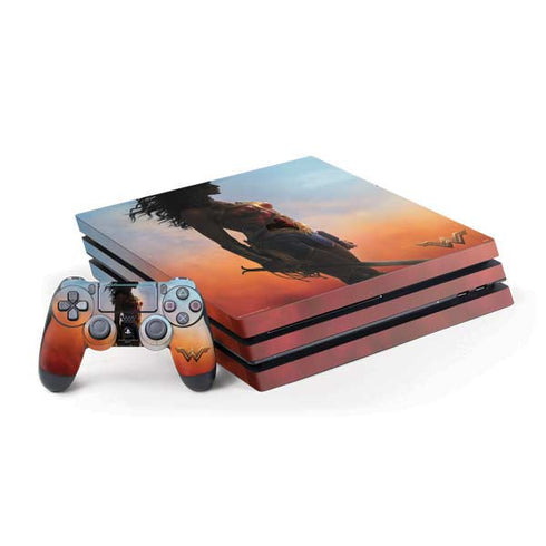 DC Comics Wonder Woman Movie Poster Stance Pose PlayStation PS4 Skins