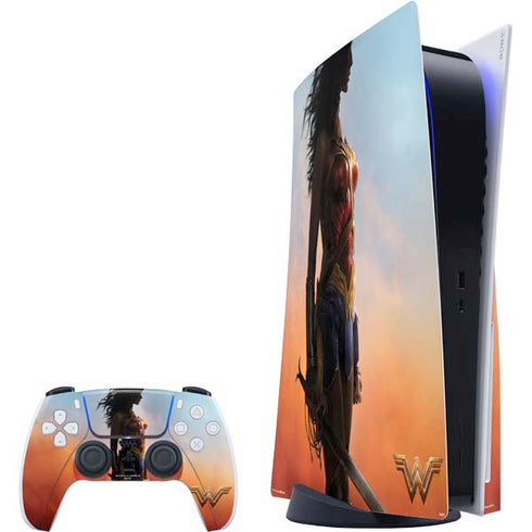 DC Comics Wonder Woman Movie Poster Stance Pose PlayStation PS5 Skins