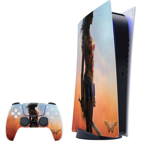 DC Comics Wonder Woman Movie Poster Stance Pose PlayStation PS5 Skins
