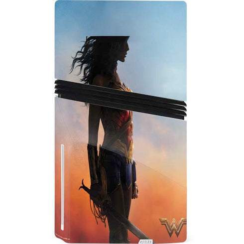 DC Comics Wonder Woman Movie Poster Stance Pose PS5 Pro Disk Bundle Skin