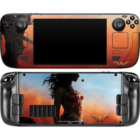 DC Comics Wonder Woman Movie Poster Stance Pose Steam Deck Handheld Gaming Computer OLED Skin