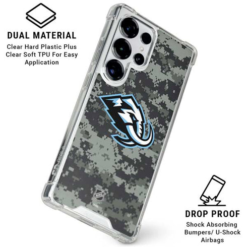 NHL Utah Mammoth DigiCamo Galaxy S25 Ultra Clear Case