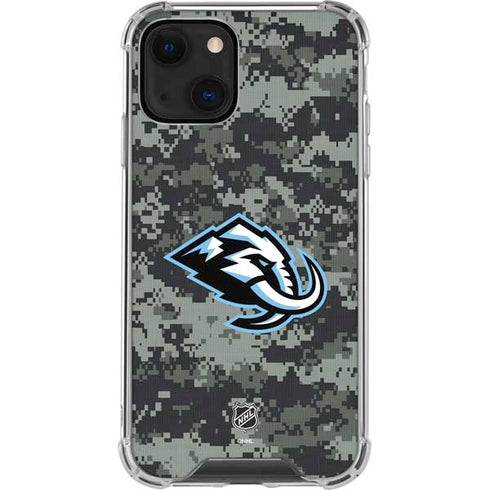 NHL Utah Mammoth DigiCamo iPhone 13 Mini Clear Case