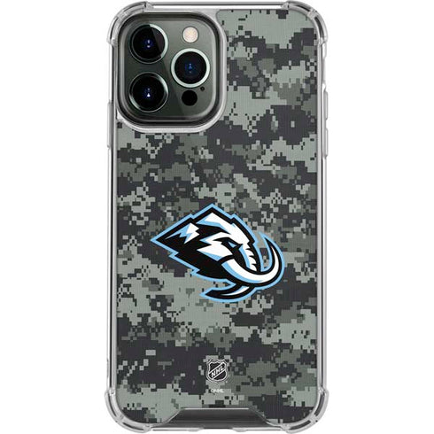 NHL Utah Mammoth DigiCamo iPhone 13 Pro Max Clear Case