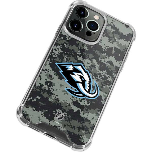 NHL Utah Mammoth DigiCamo iPhone 13 Pro Max Clear Case