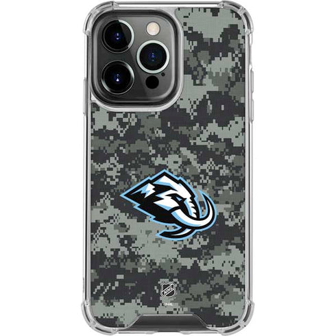 NHL Utah Mammoth DigiCamo iPhone 14 Pro Clear Case