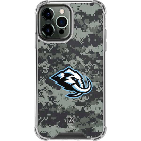 NHL Utah Mammoth DigiCamo iPhone 14 Pro Max Clear Case