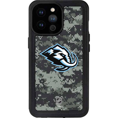 NHL Utah Mammoth DigiCamo iPhone 14 Pro Max Waterproof Case