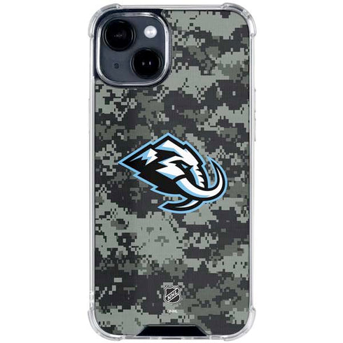 NHL Utah Mammoth DigiCamo iPhone 15 Clear Case