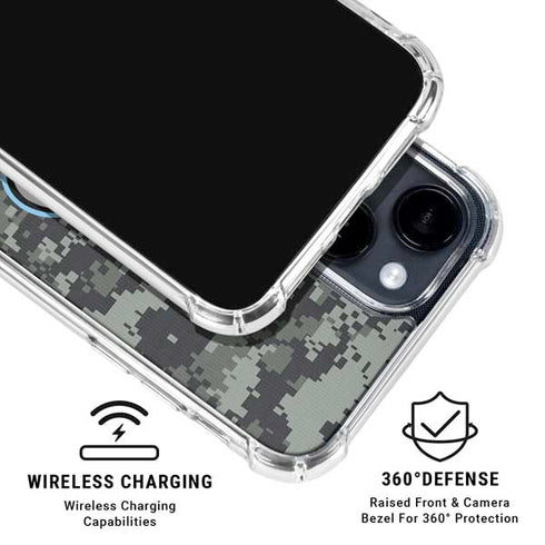 NHL Utah Mammoth DigiCamo iPhone 15 Clear Case