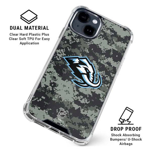 NHL Utah Mammoth DigiCamo iPhone 15 Plus Clear Case
