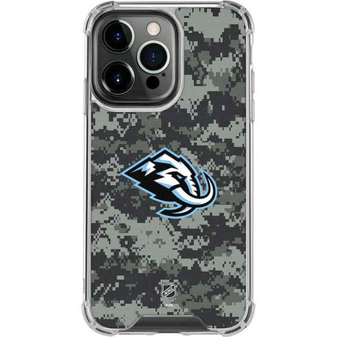NHL Utah Mammoth DigiCamo iPhone 15 Pro Clear Case