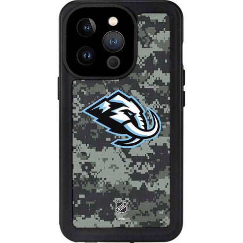 NHL Utah Mammoth DigiCamo iPhone 15 Pro Waterproof Case