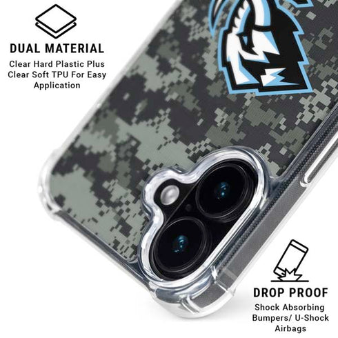 NHL Utah Mammoth DigiCamo iPhone 16 Clear Case