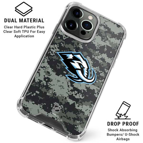 NHL Utah Mammoth DigiCamo iPhone 16 Pro Max Clear Case