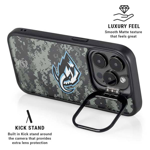 NHL Utah Mammoth DigiCamo iPhone 16 Pro Max Kickstand Case
