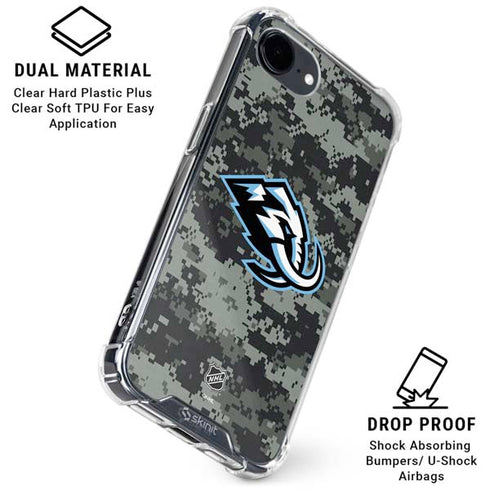 NHL Utah Mammoth DigiCamo iPhone 16e Clear Case