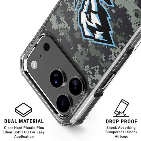 NHL Utah Mammoth DigiCamo iPhone 17 Pro Max Clear Case