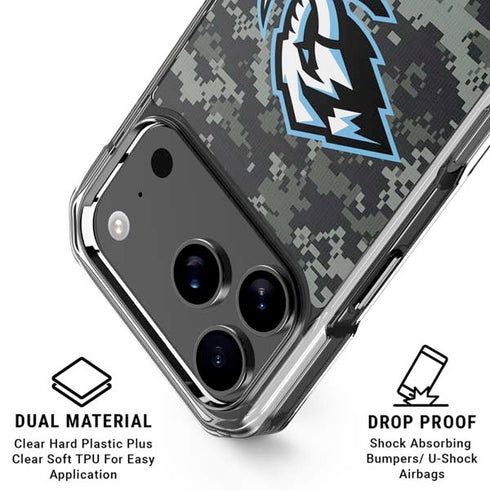 NHL Utah Mammoth DigiCamo iPhone 18 Pro Clear Case
