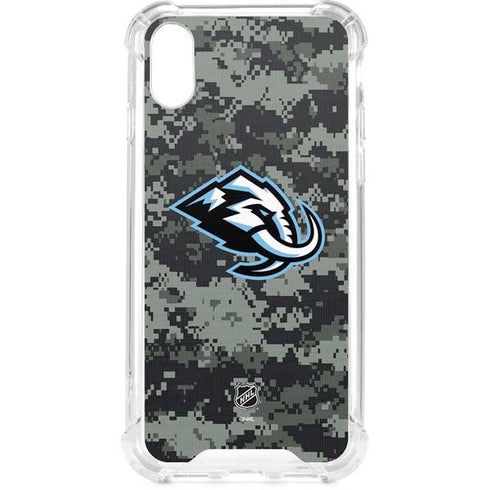 NHL Utah Mammoth DigiCamo iPhone XS Clear Case